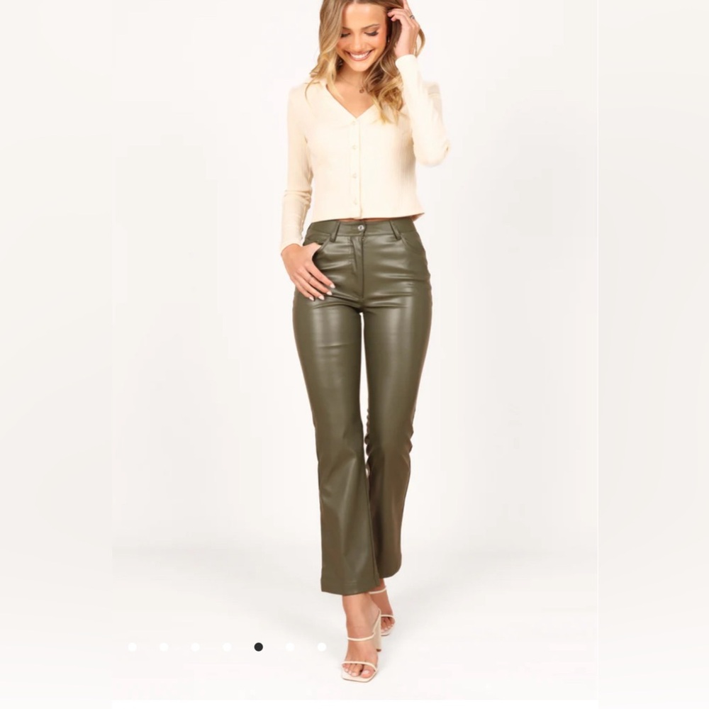 Bobbles and Lace boutique faux leather pants